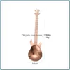 숟가락 304 스푼 304 스테인레스 스틸 기타 모양 스푼 커피 커피 커피 티타늄 아이스 바 음악 스쿠프 크리에이티