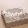 Headpieces Bridal Headband Handmade Headdress Pearl Flower Hair Accessory