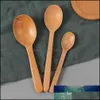 Bolas de café molho de colher de madeira espata ecofriendly Japan Tableware temperando scoop te chá de chá leite de leite de leite de madeira entrega de queda pequena h otbpj