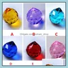 Beads 30Mm Colorf Crystal Ball Prism Rainbow Pendants Maker Hanging Crystals Prisms For Windows Gift Pad13626 Drop Delivery Home Gar Otfgp