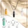 Pendants Yaomiao Crystal Necklaces Natural Stone Chakra Pendant Shape Gem Necklace Quartz Hexagonal Spiritual Healing Gemstones With Am4Ms