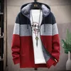 Jackets Men Jackets Cardigan Jacket Autumn Winter Fleece Sweater Casat Men Men Casual Capuz 2023 Patchwork quente Mens.