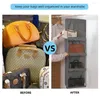 Storage Boxes Foldable Hanging Bag 4Layers 8 Pockets Folding Shelf Purse Handbag Organizer Door Sundry Pocket Hanger Closet