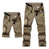 Men's Pants 6XL Spring Summer Quick Dry Men's Cargo Removable Breathable Men OutdoorHiking Trekking Tactical Trousers