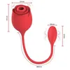 Juguetes sexuales masajeador juguete consolador empuje rosa roja vibrador para mujeres masturbador estimulador de clítoris lengua huevo adultos productos punto G femenino