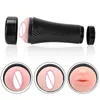 Sex Toys massager IKOKY Male Masturbator Cup Masturbation Toy for Men Products Realistic Vagina Anal Mouth Aircraft