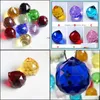 Beads 30Mm Colorf Crystal Ball Prism Rainbow Pendants Maker Hanging Crystals Prisms For Windows Gift Pad13626 Drop Delivery Home Gar Otfgp