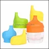 Drinkware Lid Sile Food Grade Sippy Nipple Tapas para cualquier tamaño Kids Mug Niños pequeños Fuga Cup Infants y Bpa Drop Delivery Home Garden Dhv2J