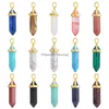 Pendants Kitbeads Shape Gemstone Pendant Hexagonal Chakra Crystal Pointed Quartz For Jewelry Making Drop Delivery Ameaq
