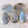 Perline Altro Per Creazione Di Gioielli Collana Pendente Bracciale Orecchini 22x30MM Pietra Naturale Ovale Perlina Grigio Labradorite CAB Cabochon 2 Pezzi K533