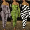 Women's Jumpsuits & Rompers 2023 Summer Women Sexy Off Shoulder Ladies Clubwear Playsuit Bodycon Party Jumpsuit Romper Trousers