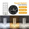 Crystal Table Lamp 16 Colors Night Light Touch Lamp Projector LED Atmosphere Room Light Decor Christmas Room