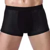 Underpants Men Panties Boxer Shorts Male Knickers Briefs Underwear Lingerie Summer Soft Ice Silk Mesh Breathable Comfortable