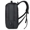 Sac à dos pour ordinateur de voyage d'affaires pour hommes, sac d'école en tissu à Membrane en cuir imperméable de haute qualité, chargeur USB