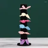 Takı Torbaları Scrunchie Tutucu Saç Yüzük Ekran Stand Scrunchy Tower Tie Organizer Bilezik Saat