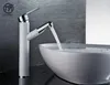 Badrumsvaskkranar Krigare Mässing Chrome Gold Borsted Mixer Tap Vanity and Cold Pull Out Water