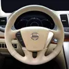 Voor Nissan Teana Murano Z51 Elgrand Quest Aangepast Hoogwaardige Suede lederen hand gestikte stuurwielafdekking