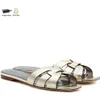 أفضل تحية فاخرة Nu Pieds 05 Sandals Shoes Slides Leather Slides Flats Lady Beach Sandals عارض