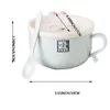 Миски мгновенная миска с лапшой из нержавеющей стали двойной слой мультфильм D Суп с микроволновой печью и посудомоечной машиной безопасность