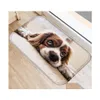 カーペットかわいいチワワ犬ウェルカムドアマット面白い素敵な子犬のペットドアマットフランネルフロアラグカーペットアンチスリップホーム装飾ギフトドロップdhyr4