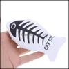 Cat Toys Pet Toy Canvas Fish Soft Plush Creative Catnip Stuffed Pillow Doll Simation Playing Slee Mat Mint Drop Delivery Home Garden Dhuyq