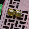 Saplama küpeleri doğal baltık kehribar kulağı saplamaları kadınlar güzel mücevher aksesuarları bayanlar için sarı mavi amber-boncuklar hediyeler