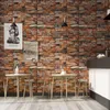 Window Stickers 3D Brick PE Foam Wall Panels Room Decal Retro Stone Decoration Embossed Living Kids Safty Bedroom Home Decor