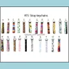 Keychains Lanyards 29 Styles Wristband Floral Printed Key Chain Neoprene Ring Wristlet Keychain Party Favor 300Pcs Dhs Ship Drop D Dhw5E