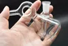 mini collana dab piattaforme petrolifere bong gorgogliatore con tubo bruciatore a nafta da 10 mm portatile per riciclatore da viaggio Piattaforme petrolifere con bong ad acqua downstem