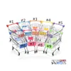 Bird Cages Creative Mini Children Handcart Simation Parrot Hamster Toy Small Supermarket Shop Cart Utility Play Play Toys Drop de DHL4C