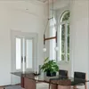 Kroonluchters porada kroonluchter Noordse eenvoudige houten glans Italiaanse retro villa el decoratie glazen eettafel hanglampen