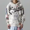 Męskie bluzy bluzy HARAJUKU RETRO KAPOK GRAFFIT Casual Hooded Bluies Mężczyźni i kobiety Streetwear Owwrotne bluzy Terry Loose Hip Hop Hood 230114