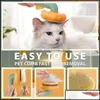 Lint Removers Pet Cleaning Products Stainless Steel Needle Comb Pumpkin Ufo Cat Dog Hair Brush Drop Delivery Home Garden Housekee Or Dhjdv