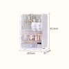 Storage Boxes Plastic Extra Large Makeup Cabinet Easy Top Front Open Cosmetic Organizer Box With Drawer For Lipstick Brushes Lotion