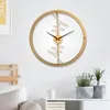 Relógios de parede Modern Home Decoration Fashion Ultra-Quiet Clock Room Living Personality Art Deco adesivo