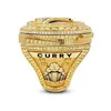 Tre anelli di pietra 2022 Curry Basketball Warriors Team Championship Ring con la scatola di legno Souvenir Men Regalo per fan Regali di gioielli Drop Dh3n7