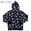 Full Zip Men Y2K Roupas Fashion Goth Star Graphics Com capuz de manga comprida moletom Sweatshirt grande emo Top 022023H 022123H