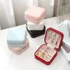 Small Jewelry Organizer Display Storage Box Travel Jewellery Case Earrings Necklace Ring Holder for Proposal Wedding