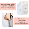 Tampons de sueur sous les bras à lèvres sous les armages disposiables Assistant Antiperspir Sticker 20pcs Bloc invisible pour la transpiration des femmes 7958123