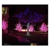 Décorations de Noël Brillant LED Cherry Blossom Tree Éclairage Lampe de décoration de paysage de jardin étanche pour fournitures de fête de mariage Dheqv