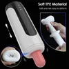 Adult massager Automatic Sucking Masturbation Cup Man Vagina Heater Sex Toy Blowjob Silicone Pussy Telescopic Masturbator Machine for Men