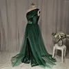 Robe de demoiselle d'honneur MYYBLE 2023 une épaule fente latérale longueur de plancher élastique Satin robes de sirène robes