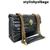 Worki wieczorowe Kurt Geiger Londyn Black Medium 26cm Cross Body Bags oryginalne skórzane torebki