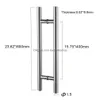 Door Locks 24 Inches Modern Round Bar Ladder Pl Handle Stainless Steel Sliding Barn For 812Mm Glass Or 4045Mm Wood 201013 Drop Deliv Dhazi