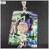 Pendentif Colliers Mode Zélande Abalone Shell Papillon Oblong Fleur Art Femmes Hommes Perle Wb665 Drop Delivery Bijoux Pendentifs Dhvjm