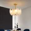 Lustres LED moderne lustre lumières plume verre décor minimaliste Haning pour chambre salon salle à manger Loft lampe