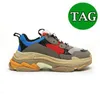 Designer Triple S Männer Frauen Freizeitschuhe Turnschuhe Plattform Schwarz Weiß Grau Rot Rosa Blau Grün Light Tan Oreo Herren Trainer Sportmode Tennisschuh 36-45