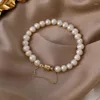 STRAND ROUNT MAGNET VREESSER PEARL PEARL BOUDOIR BRACKET STUDENT MEISJE INS Simple Cool Wind kralen kralen Handkleding