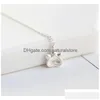 Anhänger Halsketten Pet Print Halskette Frauen Chainbone Kette Weibliches Modell Katze Anhänger Sterling Lange Charm Jewely Drop Lieferung Schmuck P Dhaqm