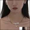 Cadeias Maravilha atemporal zirconia geo lava colares de gargantilha para mulheres joias coreanas gótico colarinho kpop Trendy personalizado 3236chai dhzn4
